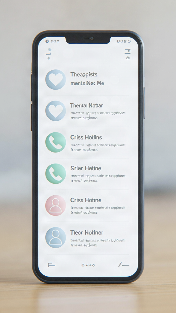 L'application Page de ressources et conseils dans l'application Aparté.